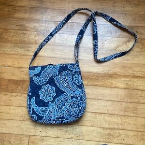 Vera Bradley Crossbody Bag, Blue Bandana